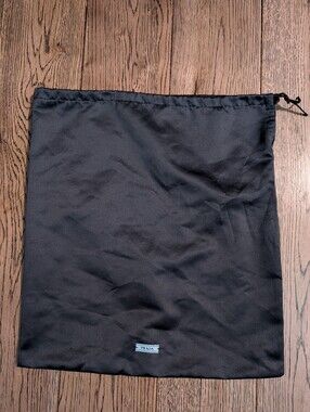 Prada Black Satin Drawstring Dust Bag